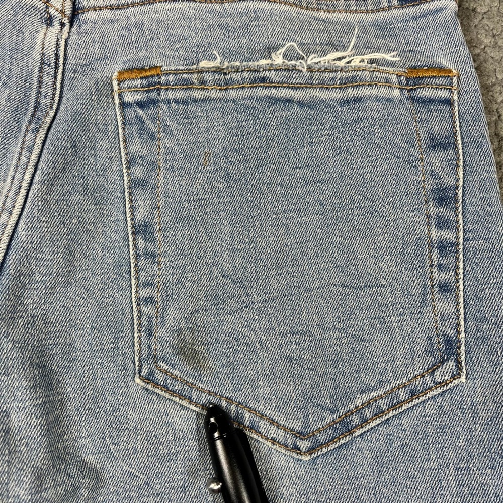 Abercrombie & Fitch Curve Love Ultra High Rise Ankle Straight Jeans Blue 26 2R - Picture 5 of 13